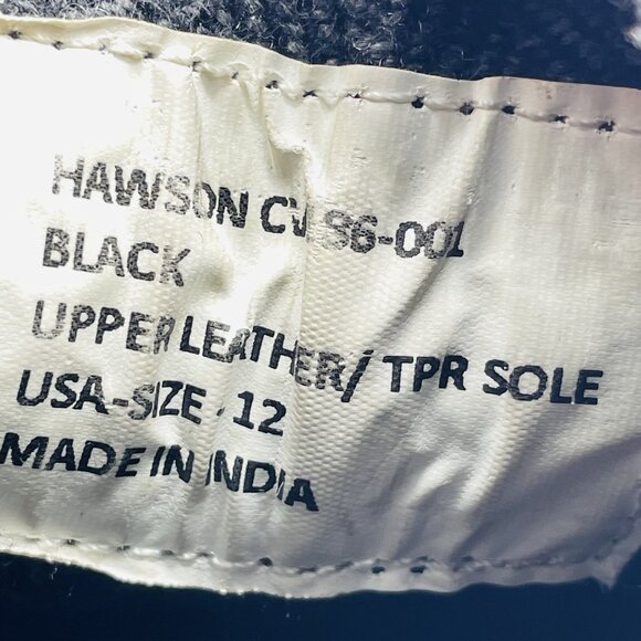 Crevo Boots Mens Size 12 Black Leather Slip On Zipper Hawson Chelsea Heeled Shoe - Picture 10 of 11